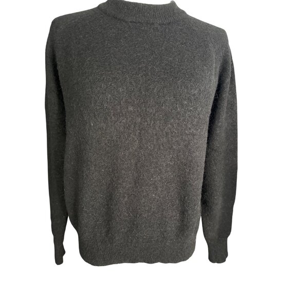 2/$30 Zara Small Jet Black Wool Alpaca Blend Sweater - Picture 10 of 14